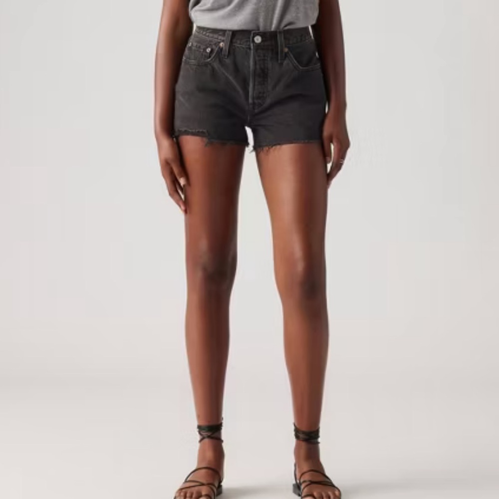 Levi's 501s Charcoal Jean Shorts for Women